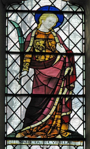 로마의 성녀 치릴라_by Ninian Comper_photo by Lawrence OP_in the All Saints convent chapel_Oxford.jpg